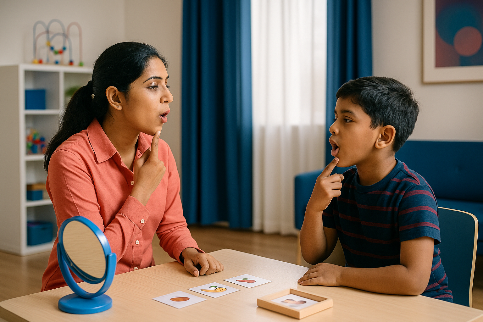 Speech & language evaluation session